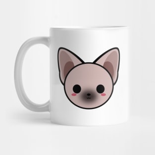 Cute Black Sphynx Cat Mug